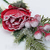 Ruža s čečinou a bobuľkami 29 cm, ČERVENÁ