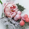 Ruža s čečinou a bobuľkami 29 cm, RUŽOVÁ