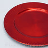 Plastový tanier 22x22x2cm červený