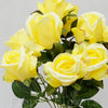 Kytica ruža Puk x 9, 44cm, ŽLTÁ