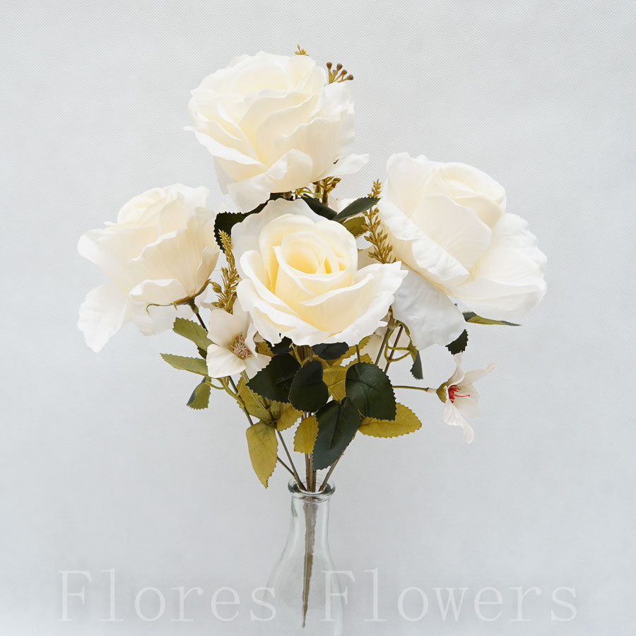 Kytica ruža s doplnkom 47 cm, MIX FARIEB