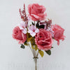 Kytica ruža s doplnkom 47 cm, MIX FARIEB