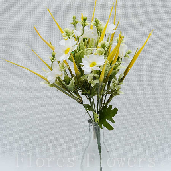 Kytica mini kvet plastový doplnok, MIX FARIEB