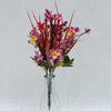 Kytica mini kvet plastový doplnok, MIX FARIEB
